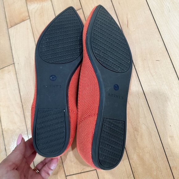 ROTHYS The Point Best Selling Flats Size 9 Orange Colorway - Picture 4 of 12